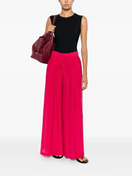 Pantaloni Psophia cu cordon roz