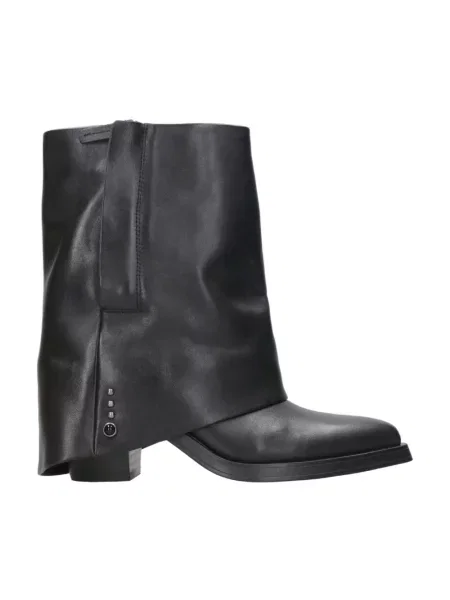 Buty do kostki Ash skórzane czarne