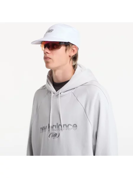 Bluza New Balance Trackside French Terry Hoodie Grey Matter S szara