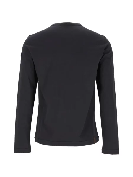 Lung tricou Moncler din piele albastru