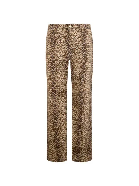 Pantaloni Roberto Cavalli cu imagine cu model leopard