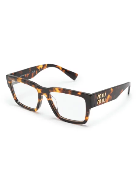 Saulės akiniai Miu Miu Eyewear ruda