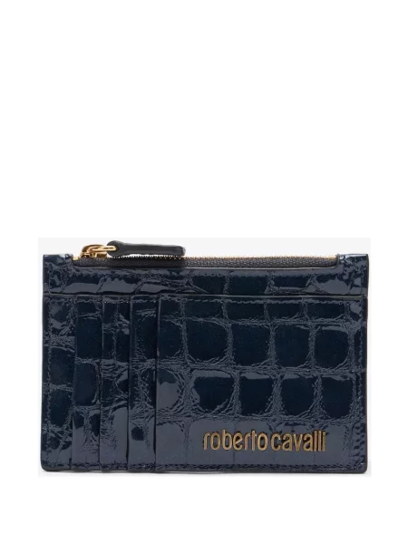 Bőr pénztárca Roberto Cavalli kék