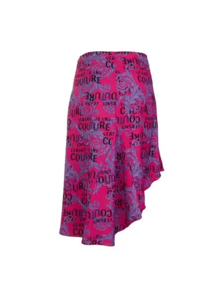 Spódnica jeansowa Versace Jeans Couture fioletowa