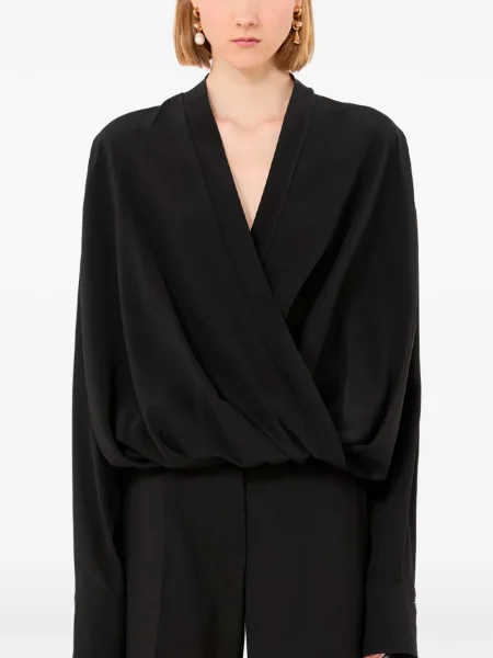 Cămașă Sportmax de mătase plic negru