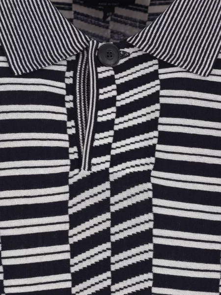 Polo Giorgio Armani cu dungi albastru