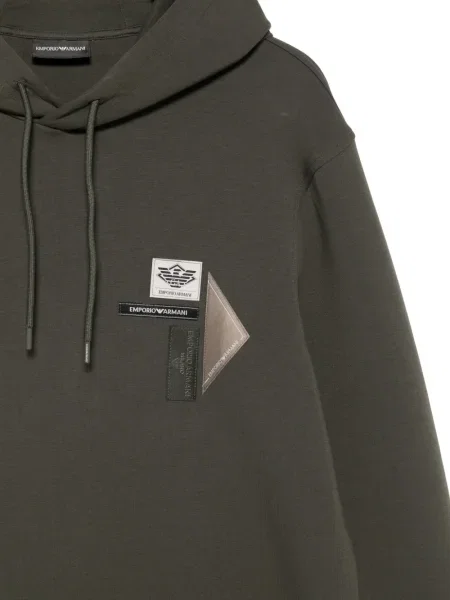 Hanorac cu glugă Emporio Armani verde
