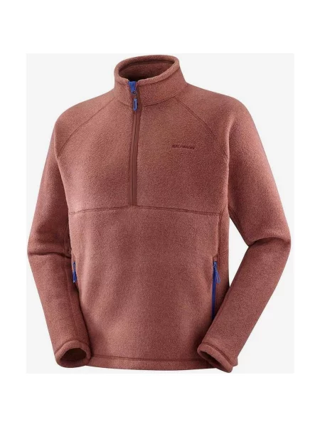 Kurtka polarowa Salomon Chroma Fleece Half Zip granatowa XL fioletowa