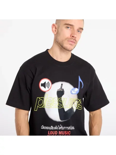 Koszulka PLEASURES Loud Music T-Shirt Black S czarna