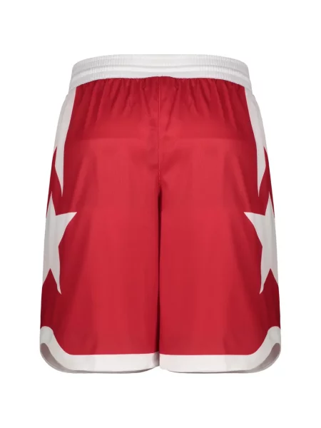 Pantaloni scurți Ea7 Emporio Armani cu imagine roșu