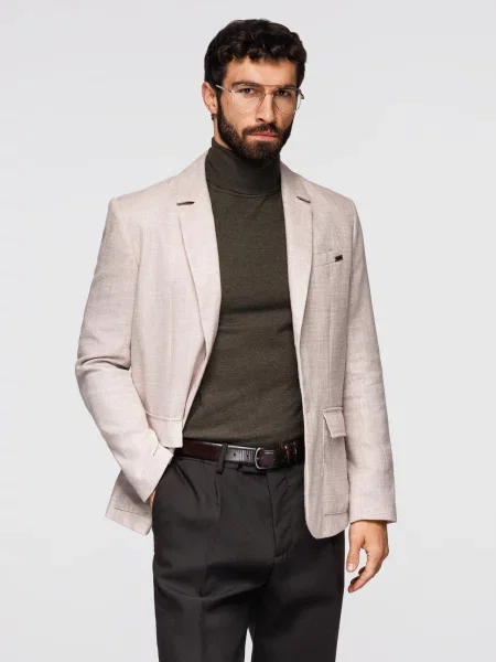 Geacă Ombre de in bej