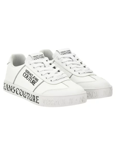 Sneakersy Versace z logo białe
