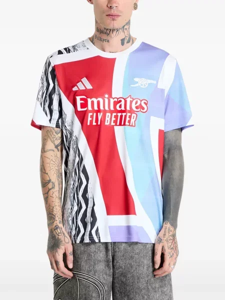 Maxi koszulka Adidas z autografem odblaskowa czarna