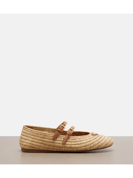 Pantofi cu toc Prada din piele bej