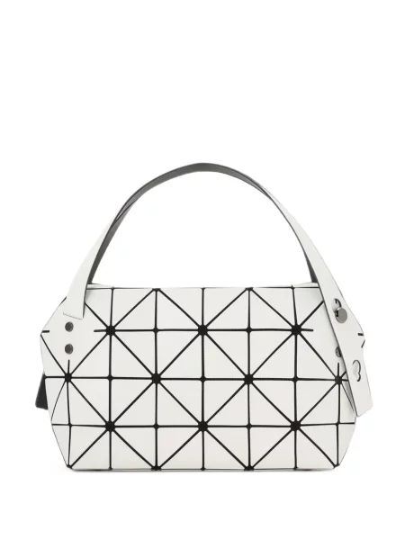 Geantă shopper Bao Bao Issey Miyake cu imprimeu geometric alb