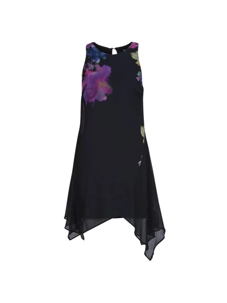 Mini obleka Desigual črna