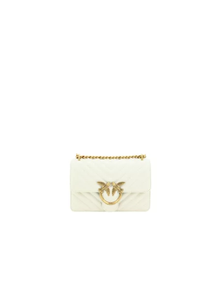 Pinko torebka crossbody skórzana biała