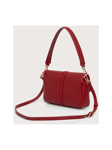 Twinset torebka crossbody z imitacji skóry czerwona