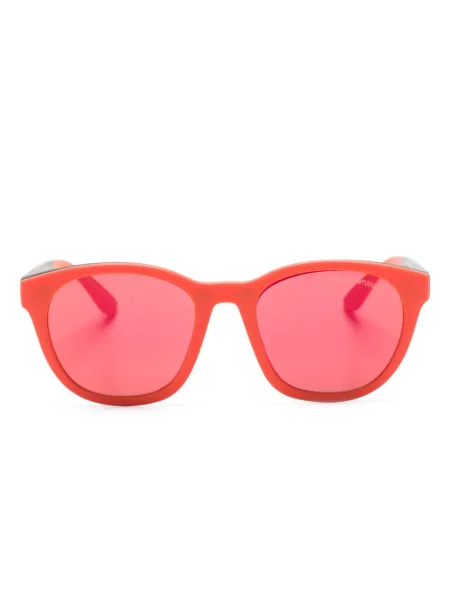 Ochelari de soare pătrați Emporio Armani roșu
