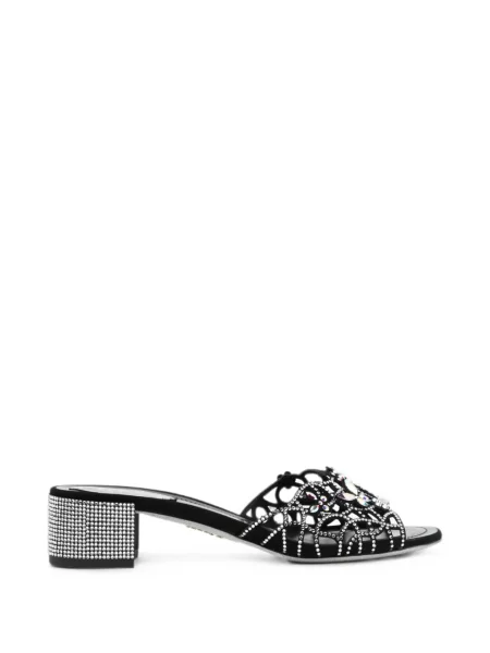 Papuci tip mules Rene Caovilla negru