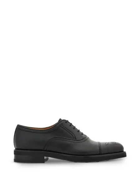 Oxford Ferragamo din țesătură twill negru