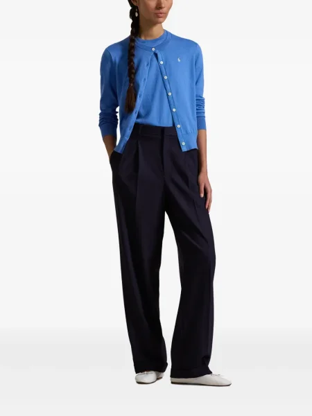 Polo Polo Ralph Lauren z twillu do kolan plisowane żółte