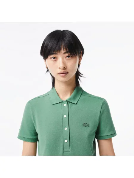 Поло Lacoste зеленое