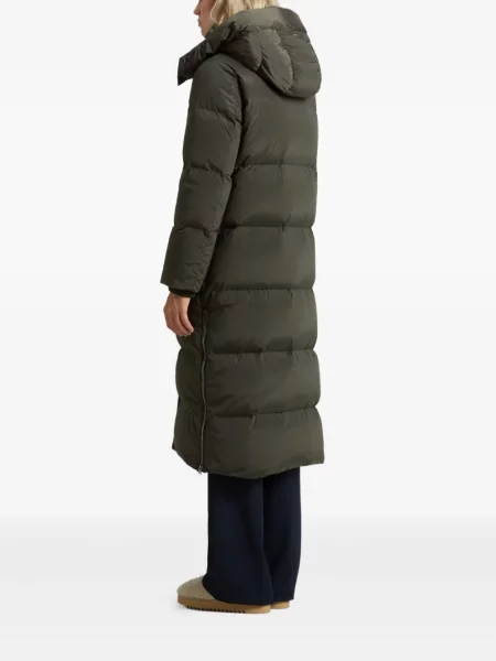 Geacă parka Woolrich cu glugă verde