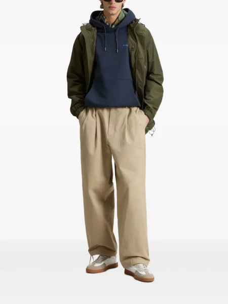 Hanorac cu glugă Woolrich cu imagine albastru