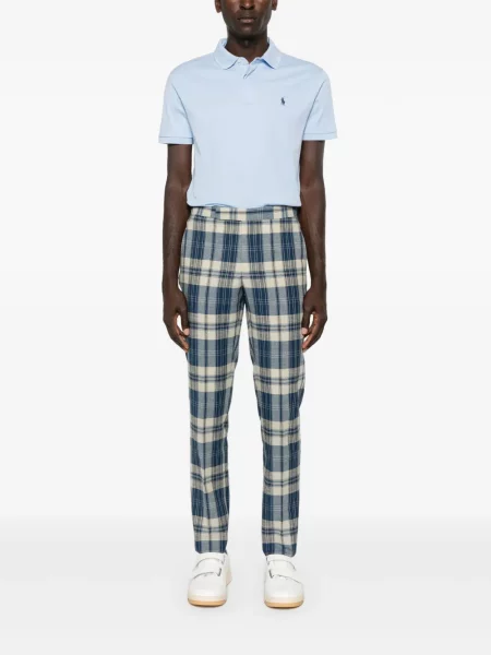 Поло тениска Polo Ralph Lauren бродирана синьо