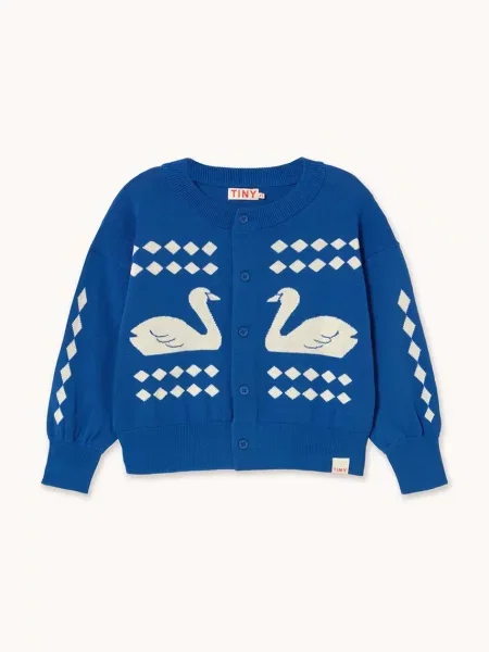 Tinycottons Дитячий кардиган SWANS DIAMONDS CARDIGAN