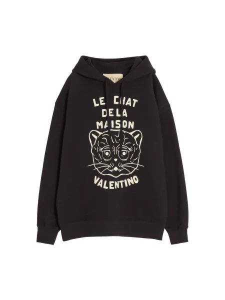 Bluza z kapturem Valentino Garavani z kapturem czarna