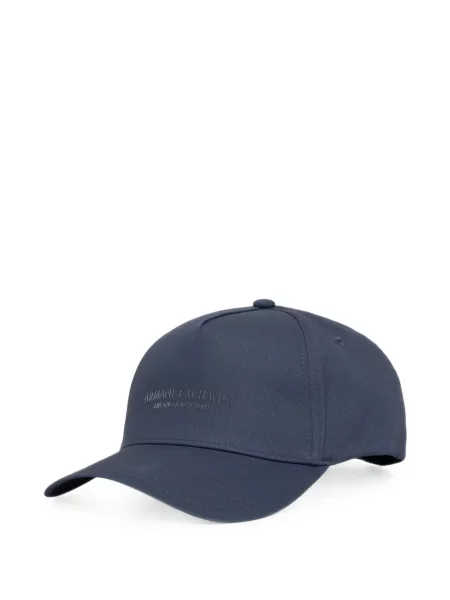 Șapcă Armani Exchange cu imagine albastru