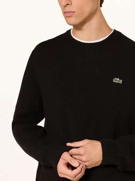 Lacoste Sweter schwarz czarny
