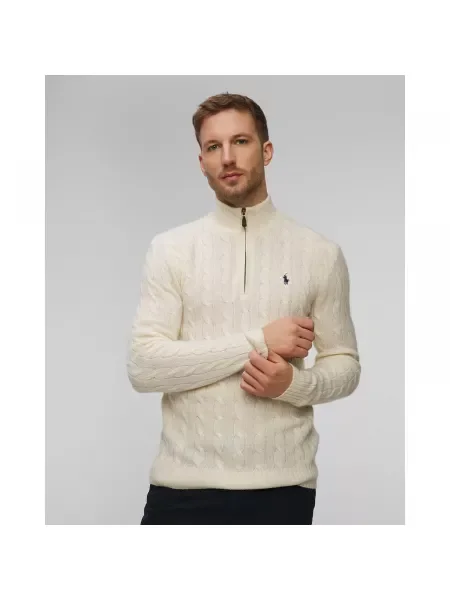 Polo Ralph Lauren Pulover Écru alb