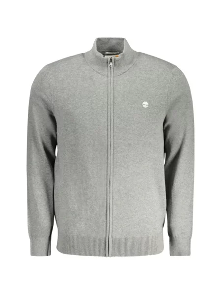 Cardigan Timberland cu autograf gri