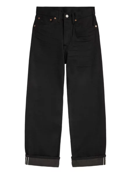 Дънки Ralph Lauren Rrl с висока талия черно