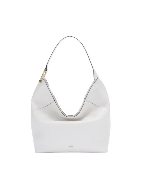 Torebka hobo Furla skórzana biała