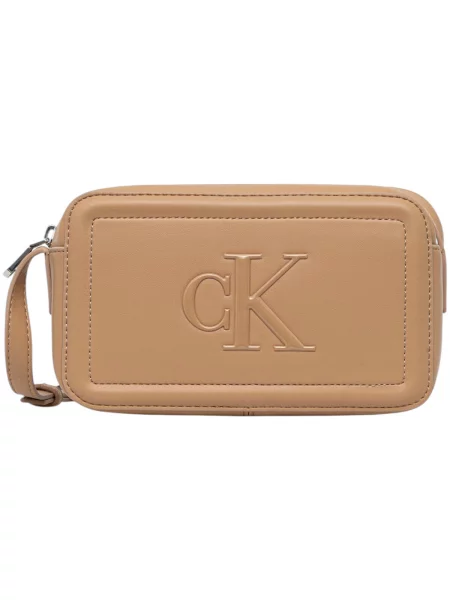 Geantă Calvin Klein Bold Ck Camera Bag  bej