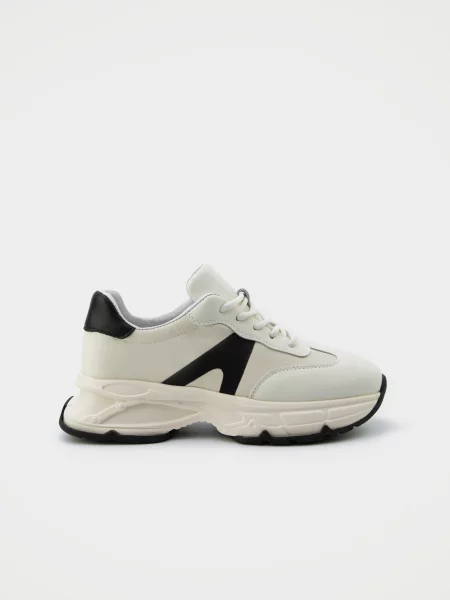 URBAN TRACE Кросівки Шкіра/текстиль білий