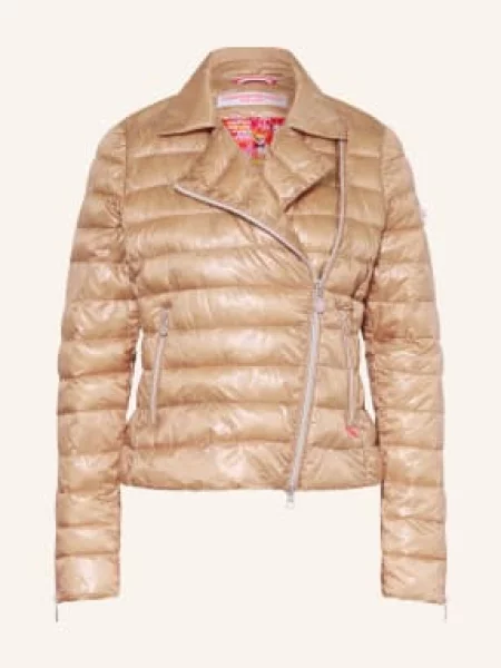 Frieda & Freddies Kurtka Pikowana Black Rider beige czarna