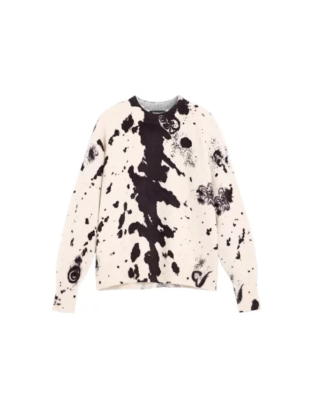 Desigual Pulover negru alb