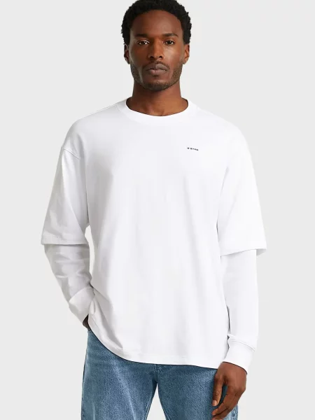 Лонгслів G-star Raw білий