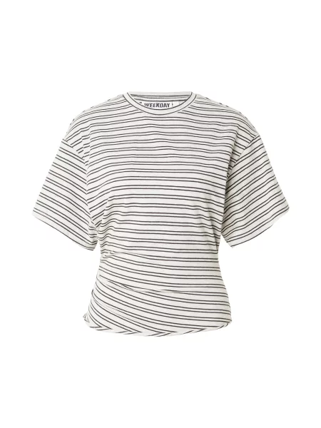 WEEKDAY Tricou gri negru