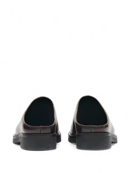 Papuci tip mules Mm6 Maison Margiela din piele maro