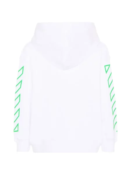 Dětska mikina s kapucí Off-white bílá