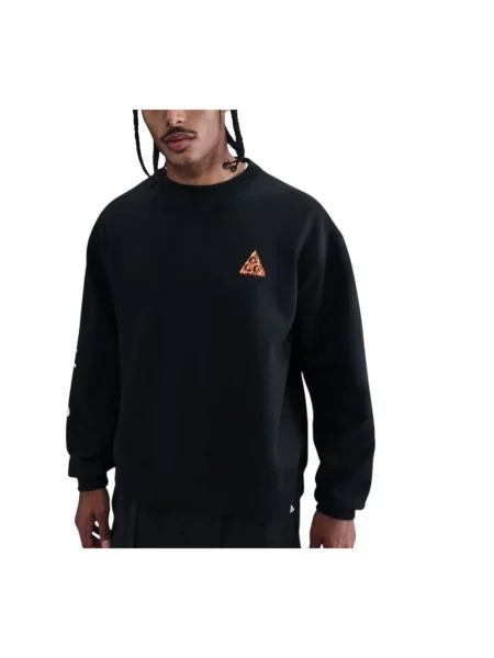 Bluza nierozpinana Nike polarowa z okrągłym dekoltem czarna