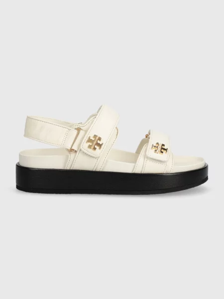Papuci Tory Burch din piele bej