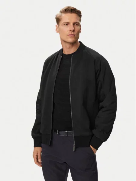 BOSS Kurtka bomber C-Skiles czarny