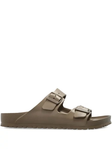 Papuci Birkenstock cu cataramă maro